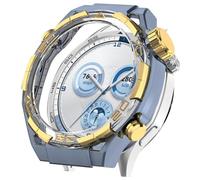 Tyogeephy Cover Compatibile con Huawei Watch GT5 46mm custodia con vetro temperato,custodia rigida in PC pellicola protettiva HD custodia protettiva antiurto per GT5 46mm custodia uomo donna 01