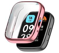Tyogeephy Cover per Redmi Watch 3 Active/3/3 Lite, Custodia Sottile Morbida in Silicone TPU Antiurto Anti-Graffio Protettiva Case