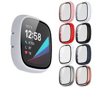Tyogeephy Custodia Compatibile con Fitbit Versa 3/Sense Proteggi schermo Morbido TPU Resistente ai graffi Full Cover per Versa 3/Sense New Smartwatch Accessori