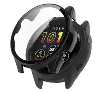 Tyogeephy Custodia Compatibile con Garmin Forerunner 165/165 Music, PC Cover Rigida con Vetro Temperato Protezione di Schermo, [Durezza 9H] Case per Forerunner 165/165 Music