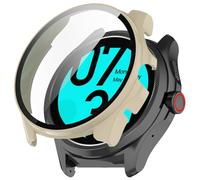 Tyogeephy Custodia Compatibile con Ticwatch Pro 5, PC Cover Rigida con Vetro Temperato Protezione di Schermo, [Durezza 9H] Case Compatibile con Ticwatch Pro 5