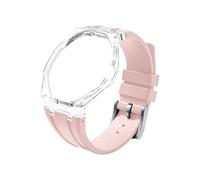 Tyogeephy Custodia Trasparente in Plastica con Cinturino in Silicone per AP x Swatch Royal Pop Orologio da Tasca - Kit di Conversione in Orologio da Polso