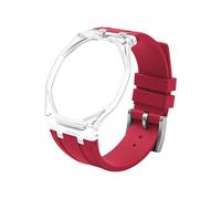 Tyogeephy Custodia Trasparente in Plastica con Cinturino in Silicone per AP x Swatch Royal Pop Orologio da Tasca - Kit di Conversione in Orologio da Polso