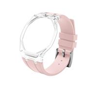 Tyogeephy Custodia Trasparente in Plastica con Cinturino in Silicone per AP x Swatch Royal Pop Orologio da Tasca - Kit di Conversione in Orologio da Polso