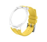 Tyogeephy Custodia Trasparente in Plastica con Cinturino in Silicone per AP x Swatch Royal Pop Orologio da Tasca - Kit di Conversione in Orologio da Polso