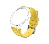 Tyogeephy Custodia Trasparente in Plastica con Cinturino in Silicone per AP x Swatch Royal Pop Orologio da Tasca - Kit di Conversione in Orologio da Polso