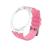 Tyogeephy Custodia Trasparente in Plastica con Cinturino in Silicone per AP x Swatch Royal Pop Orologio da Tasca - Kit di Conversione in Orologio da Polso