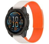 Tyogeephy Magnetico in silicone Compatibile con Garmin instinct E 40MM/fenix 8 43MM braccialetti sportivi in silicone morbido sostitutivo, bracciale da polso per il tracker di attività