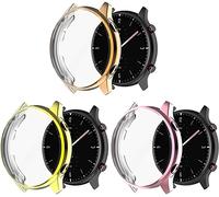 Tyogeephy Schermo protettore Custodie Compatibile con Amazfit GTR 2 & Amazfit GTR 2e Watch TPU Sottile Custodia [Plating Metal Color Frame] [3D Full Coverage] Shell protettivo per Amazfit GTR 2 Watch