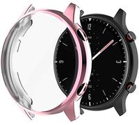 Tyogeephy Schermo protettore Custodie Compatibile con Amazfit GTR 2 & Amazfit GTR 2e Watch TPU Sottile Custodia [Plating Metal Color Frame] [3D Full Coverage] Shell protettivo per Amazfit GTR 2 Watch