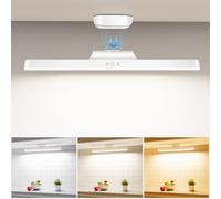 Tyonto Lampada LED Ricaricabile 3000mAh 32cm,con sensore di memoria,magnete e regolazione della luce Ricaricabile tramite USB. Lampada ideale per camera da letto,armadio,arredamento, cucina e bagno.
