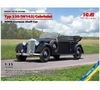 ICM 1/35 TYP 320 (W142) CABRIOLET WWII GERMAN STAFF CAR