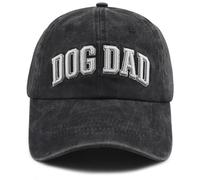 TypasTdqk Cappelli da uomo con scritta "Dog Dad", regolabile, in cotone, ricamato 3D, per amanti dei cani, Nero , Taglia unica