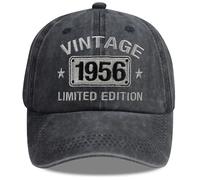 TypasTdqk - Cappello da baseball vintage 1926 1936 1946 1956 1966 1976 1986 1996 2006, divertente cappellino in cotone ricamato edizione limitata per compleanno, Nero , Taglia unica