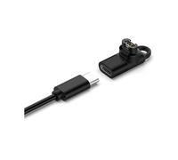 Type-C Charger Adapter for Fenix 7, 7X, 5S,6PRO, Instinct E, 1, 2, 2S, 2X, 3. 2 Pieces Silver & Black