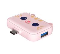 Type C Docking Station - Cute Computer Hub Docking Station 3 in -1 | High-speed Transmission, Dock Laptop Docking StationMultiport Adapter Dock Dongle, Portable Desktop Docking Station for Phone Tabl