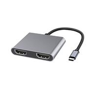Type-C Docking Station Hub USB C A 4K 30hz Tipo C HDTV Phone Monitor Splitter Adapter 2 In 1