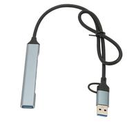 Type-C Hub 4-Port 5Gbps USB 3.0 Dock Space Gray