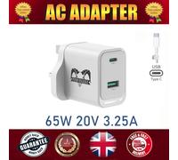 TYPE-C USB-C GaN Power Adapter Charger per Lenovo Acer HP Apple Sony ASUS 65W