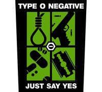 Type O Negative - Just Say Yes - Back Patch - Nuovo Di Zecca - Musica BP1210