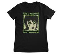 Type O Negative Maglietta Da Donna Nero Manica Corta Collo Rotondo
