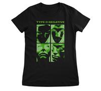 Type O Negative T-Shirt Donna Ufficiale Nero Girocollo Manica Corta