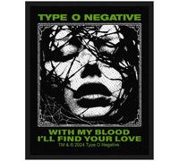 Type O Negative With My Blood Official Small Sew On Patch