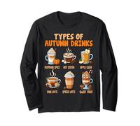 Type of Autumn Drinks Spice Hot Cocoa Sweater Weather Vibes Maglia a Manica