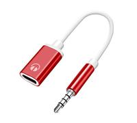 TypeC Audio Adapter, 3,5 mm Headphone Converter, 15 cm Flat Cable Support