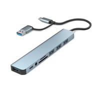 TypeC HUB Alluminio Docking Station Splitter USB per il Dock di Ricarica Del Computer