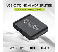 TypeC su DP+HDMI Laptop Splitter MST due schermi Visualizza One Input Two Output
