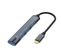TypeC USB3.0 2.0 Adattatore 4 porte espansione dati veloce per l'efficienza dell'ufficio Supporta dischi rigidi tastiera