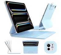 typecase Custodia per tastiera per iPad Pro 13" (M4) 2024, tastiera magica con retroilluminazione a 11 colori per iPad Pro 13, custodia per tastiera con portamatite, trackpad multi-touch, supporto