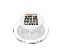 Types of Dinosaurs Alphabet ABC A-Z Dino Lover Kids Boys PopSockets PopGrip per MagSafe