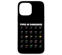 Types Of Dinosaurs Cute Cartoon Dino Design Custodia per iPhone 13 Pro Max