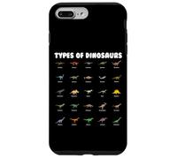 Types Of Dinosaurs Cute Cartoon Dino Design Custodia per iPhone 7 Plus/8 Plus