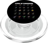 Types Of Dinosaurs Dino Identification - Dinosaur Type PopSockets PopGrip per MagSafe
