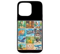 Types of Italian Brainrot Meme Character Hand Drawn for Kids Custodia per iPhone 15 Pro Max