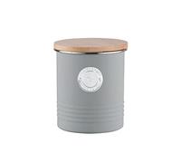 Typhoon Living-Contenitore ermetico per tè con Coperchio in bambù, Grigio, 1 l