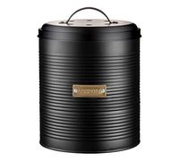 Typhoon Caddy Contenitore per Compost, Acciaio Rivestito, Nero, 17.5 cm