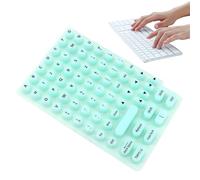 Typing Stickers Long Nails, Nail Keyboard Covers, 6.69x4.33in Silicone Protection Pad, Reusable Sticky Keyboards Cover, Comfortable Typing for Pc Desktop, Notebook
