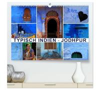 Typisch Indien - Jodhpur (hochwertiger Premium Wandkalender 2026 DIN A2 quer), Kunstdruck in Hochglanz: Genießen Sie die "Blaue Stadt' Rajasthans", wo ... einzigartige Weise lebendig werden lassen.