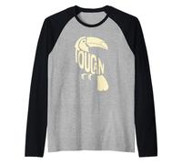 Typography Art Toucan Toco Toucans Maglia con Maniche Raglan