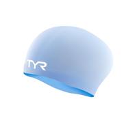 TYR Adult Long Hair Silicone Wrinkle Free Swim Cap for Braids, Dreadlocks, Streamlined Swim, Hair Protection