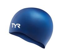 TYR Latest Designed Long Swim, Keeps Hair Clean with Ear Protector,Waterproof Silicone Swimming cap for Adult, Woman And Men (Navy), Cuffia da Nuoto Senza Pieghe (Blu Unisex, Multicolore, Misura Unica