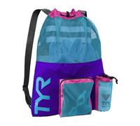 TYR Big Mesh Mummy, Sacca A Rete Unisex - Adulto, Viola/Blu/Rosa, 40 L