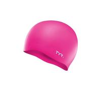 TYR Wrinkle free silicone cuffia da nuoto, rosa fluorescente