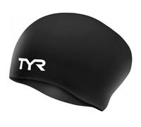 Cuffia nuoto TYR Silicone Cap Long Hair nero
