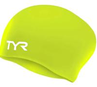 Tyr cuffia silicone lunga verde per nuoto
