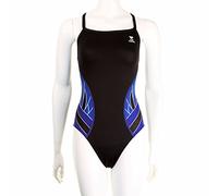 TYR Diamondfit 'Swimming Splice-Costume da Ragazza, Multicolore - Multi-Coloured - Navy/Noir, FR : 14 Ans (Taille Fabricant : 32)